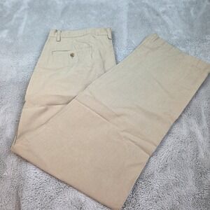 Eddie Bauer Men's Khaki Chino Pants Size 36x32 Relaxed Fit‎ Casual Everyday